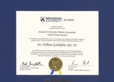 Wall of Fame Award: Bill Godolphin Recognized for Career Achievements